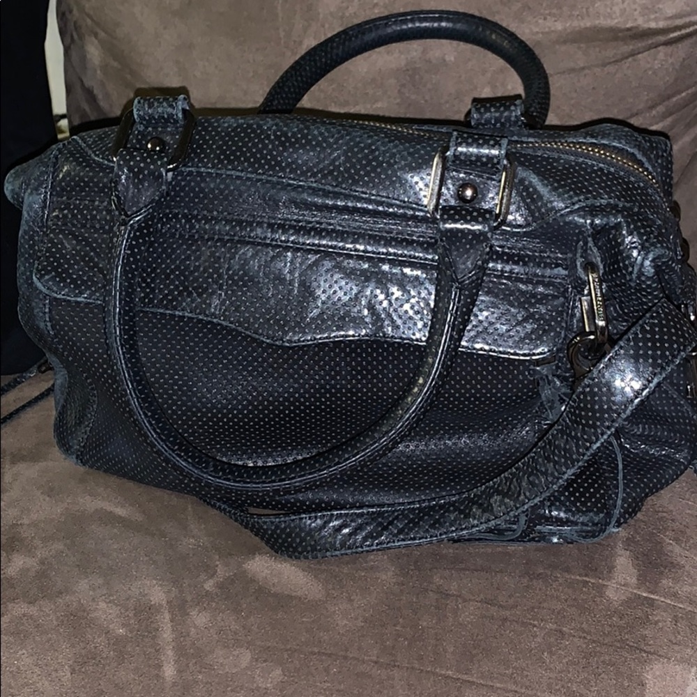 Rebecca Minkoff MAB black perforated leather